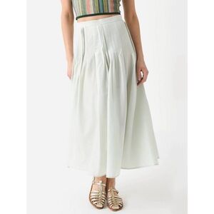 CHUFY Anise Skirt in Palm Dye Bone Pleat Women's Size Medium